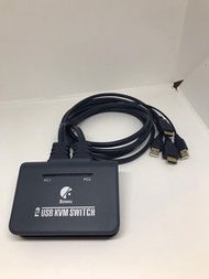 Bowu 2-port USB KVM Switch with cable