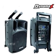 PRO110A Dynamax Portable PA System 10" Speaker with Bluetooth and 2 Wireless Mic