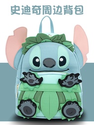 loungefly Lilo and Stitch around HULA wallet backpack school bag men women casual