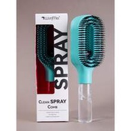 2-In-1 Mist Hair Brush, Transparent White, Water Mist Spray Brush, Built-In Water Tank, Soft And Fle