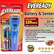 Eveready Home 2xD Size Battery & LED Flashlight