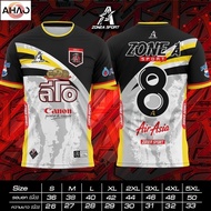 Leo printed football shirt, number 8, Zone A printed sports shirt.