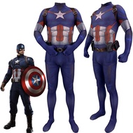 Steve America Captain Rogers Costume Adult Kid Zentai Bodysuit Jumpsuit