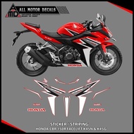 Striping Cbr 150R Facelift K45G & K45N Model Racing Red Custom Motorcycle Sticker/ Cbr 150 R K45G De