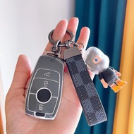 Suitable for Mercedes-Benz Car Key Cover E-Class A-Class E300L/260A200 New C-Class GLB220 Car Key Co