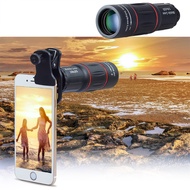 APEXEL Universal Zoom HD Cell Phone Lens Universal 18x25 Optical Zoom Lens with Tripod 18x Zoom Phone Photography Telescope Adjustable Telephoto Lens Traveling Mobile Phone Lens