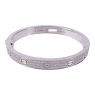 CARTIER 18K白金Love Bracelet鑽石手鐲Cartier#16