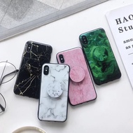 Oppo a37 a71/a71k a83 Marble rubber case with phone stand