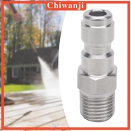 [Chiwanji] Pressure Washer Adapter Nozzle Wear Resistant Multifunction Quick Disconnect