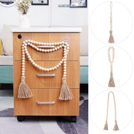 NARCISSUS13A0E Wood Bead Garland Farmhouse Home Decor Gift Ornament Wall Hanging