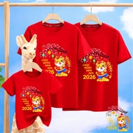 Shirt CNY 2026, shirt CNY family 3/4/5/person, shirt CNY snake 2026 red, cool smooth cotton