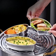 304 Stainless Steel Rice Cooker Steamer Fan-Shaped Steam Box Steamed Egg Bowl Combination Slow Cooker Egg Steamer Egg Carton Layers Steamer Cups