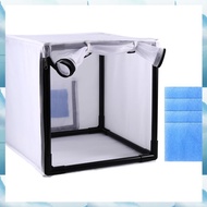 Portable Sprays Paint Booth Tool 15 Inch with Filter&amp Curtain Airbrush Paint Sprays Booth for DIY