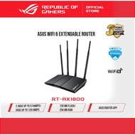 ASUS RT-AX1800HP Dual Band WiFi 6 Extendable Router, Subscription-free Network Security, Built-in VP