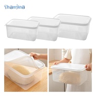 Shamjina Household Pizza Dough Proofing Box Pizza Dough Tray Vegetable Organizer Transparent with Co