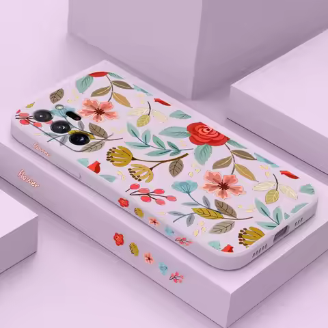 Five Petals Flower Silicone Phone Case For Samsung Galaxy Note 20 20 Ultra 10 Plus 10 10 Lite M51 M5