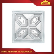 Terbaik GLASS BLOCK MULIA 1 DUS ISI 6 PCS UKURAN 20X20 CM GLASSBLOCK