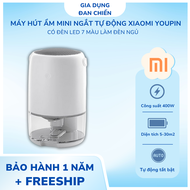 Máy hút ẩm mini ngắt tự động Xiaomi Youpin Máy hút ẩm không khí 1100ml có đèn led 7 màu làm đèn ngủ