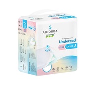 ABSORBA NATEEN SOFT UNDERPADS 75CMX75CM 10'S