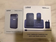 ITFIT 三合一無線充電板及電子剃鬚刀，全新未開，外盒有損不完美，兩件齊走
