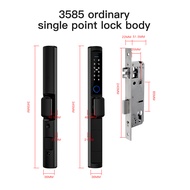 WiFi Smart Narrow Side Fingerprint Coded Door Lock Remote Control Waterproof Short Handle for Slim T