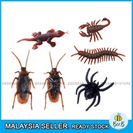 Prank lucu April bodoh mainan getah palsu lipas mainan simulasi Centipede Scorpion cicak parti kejut