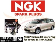 FAC 全新行貨 日本 NGK 頂金 Premium RX 高性能火咀 for TOYOTA Previa Estima ACR50 豐田 7人車 買4枝送本地順豐平郵 not bosch denso