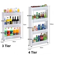 3 / 4-Tier Slim Wheel Space Saver Kitchen Rack 0033