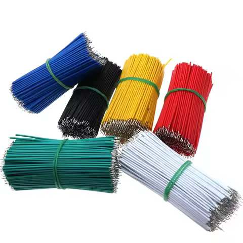 120PCS/set 24AWG Tin-Plated Breadboard PCB Solder Cable 24AWG 8cm Fly Jumper Wire Tin Conductor Wire