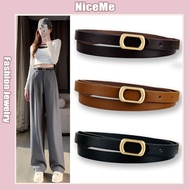 Women's Square Belt Student Retro Thin Belt Fashion Jeans Decorative Belt Tali Pinggang Perempuan