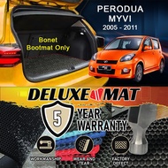 PERODUA MYVI 2005 2006 2007 2008 2009 2010 2011 Deluxe Boot Mat Car Boot Carpet Karpet Bonet Kereta