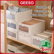 GEESO Clothes Organizer Storage Box For Clothes Bra Underwear 可视衣物收纳盒
