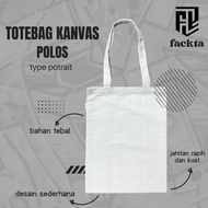 FACKTA Plain canvas tote bag, portrait type | Plain canvas tote bag | Canvas tote bag | Zippered can