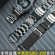 Suitable for Casio GBD-200-1/GBD-200SM Series Modified Trendy Solid Stainless Steel Watch Strap Wris