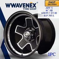 **1pc** 4x4 16" 16inch 6H139.7 Hilux ford ranger d-max pajero triton sport rim kereta