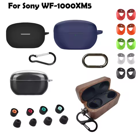 Silicone Earbud Case for Sony WF-1000XM5 Earphone Hard Outdoor Carrying Bag Protector Cover Portable