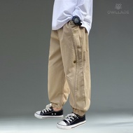 OWLLADE Cargo Jogger Pants for Kids Boy 9081 in Khaki B02 4T-1