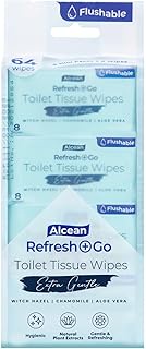 Alcean [Bundle of 8] Moist Toilet Wipes 8s x 8 packs