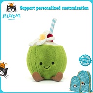 Jellycat Amuseables Aruba Coconut Soft Plush Toy Travel Companion Free Jellycat Blue Dust Bag