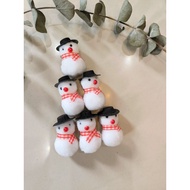 Snowman Christmas Decoration Application black hat (1 pc)
