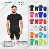 2-in-1 Dryfit Sports Jersey Gym Fitness Shorts