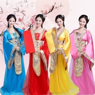 Ancient Tang Dynasty Empress Dragtail Costume - Traditional Chinese Stage Performance Wear