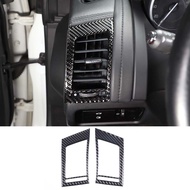Carbon Fiber Car Accessories Dashboard Side Air Condition Outlet Frame Trim Decorative Kit Cover For