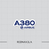 A380 Vinyl Sticker With Airbus Logo Outdoor Waterproof Suitcase Sticker