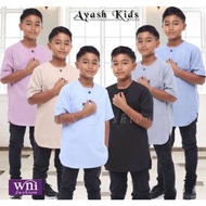 KURTA BUDAK LELAKI LENGAN PENDEK TANGAN PENDEK / KURTA BUDAK TELUK BELANGA / BAJU KANAK KANAK LELAKI