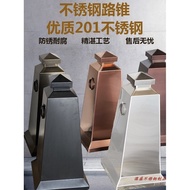 Custom Stainless Steel Road Cone Road Barrier Hotel Parking Space Square Cone No Parking Warning Con