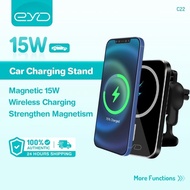 EYD C22 15W MAGNETIC WIRELESS CAR CHARGER MOUNT ADSORBABLE PHONE FOR SMARTPHONE FAST WIRELESS CHARGI