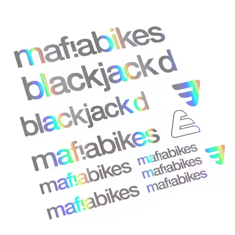 For Mafia Blackjack D bike Frame labels Sticker decals BMX Bicycles