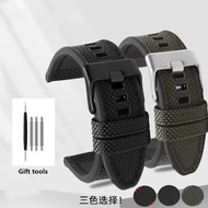 24 26 28mm For DIESEL DZ4318 Dz4500 Dz4506 DZ7420  Canvas Silicone Watch Strap Men's Officer Series 