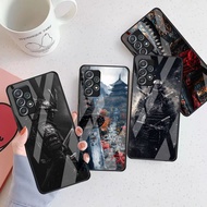 Japan Samurai Oni 06 Glass Phone Case For Samsung Galaxy A16 A15 A25 A35 A55 A53 A54 A34 A14 A32 A52
